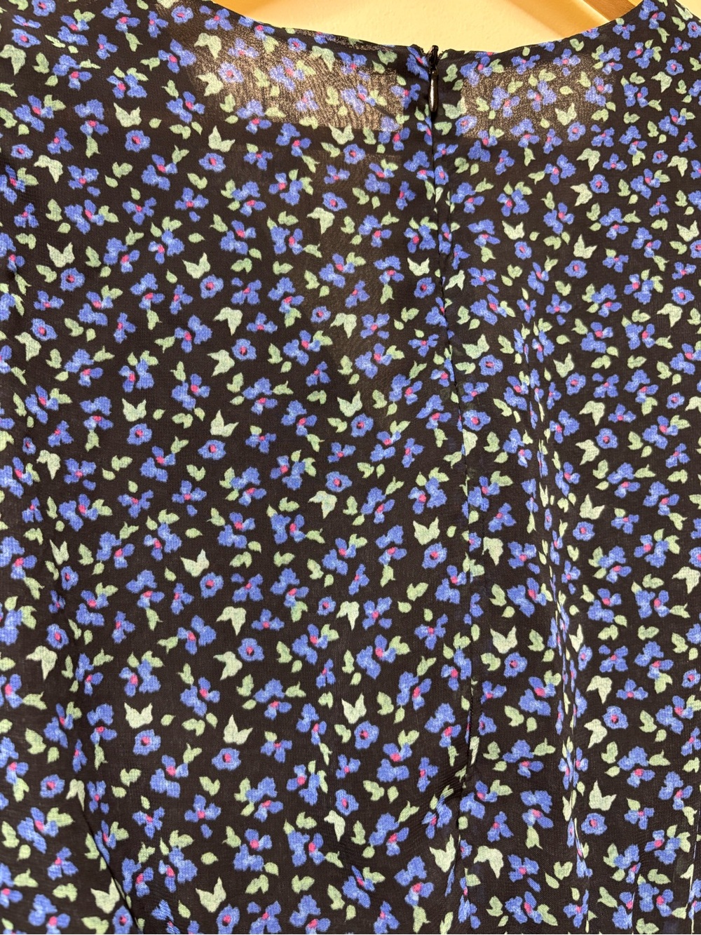 Nobody’s Child Mini Tea Dress Blue Green Ditsy Floral  Size 8 NWT - Picture 15 of 15